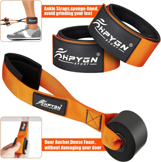 Heavy Resistance Bands 300Lbs, Weight Bands for Exercise with Handles, Door Anchor, Carry Bag, Workout Bands for Men, Physical Therapy, Muscle Training, Strength, Slim, Yoga, Home Gym Equipment