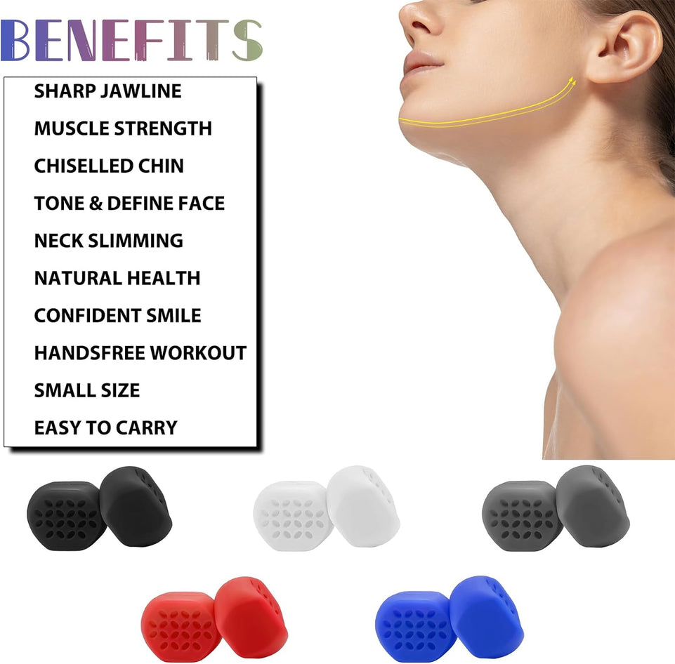 Jaw Exerciser Jawline Exerciser for Men & Women 2 Pack