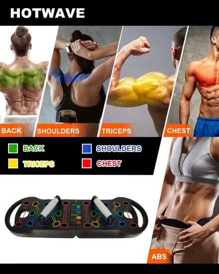 Ultimate Portable Home Gym with 16 Fitness Accessories,20 in 1 Push up Board,Resistance Bands with Ab Roller Wheel,Full Body Workout Equipment at Home for Man and Woman