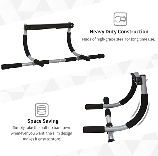 Pull-Up Bar for Doorway, Home Fitness Door Horizontal Bar Push up Bar for Indoor Gym Upper Body Workout