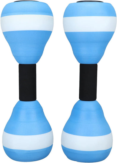 1 Pair Water Dumbbells, Aquatic Exercise Dumbbells, Pool Fitness Water Aerobic Exercise Foam Dumbbells Pool Resistance EVA Foam Dumbbell Set Water Fitness Equipment for Weight Loss