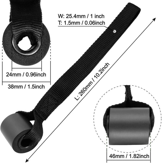 Resistance Band Door Anchor Secure Door Anchor Accessory Replacement and 2X Resistance Band Handles Exercise Band Handles Works with Resistance Band to Create Your Home Gym