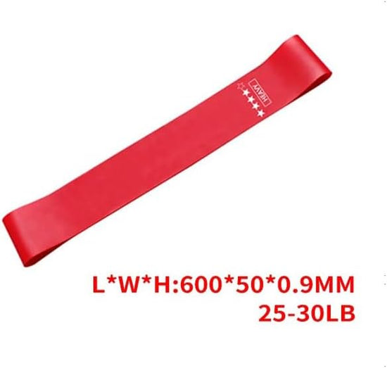 Fitness Resistance Bands for Indoor/Outdoor Workouts and Muscle Toning, with Each Band Indicating Different Strength Levels, Black-Extra Heavy, Red-Heavy, Yellow-Medium, Blue-Light, Green-Extra Light