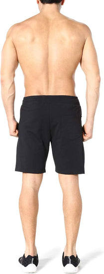 Mens Gym Running Shorts, Workout Athletic Bodybuilding Fitness Shorts with Zip Pockets
