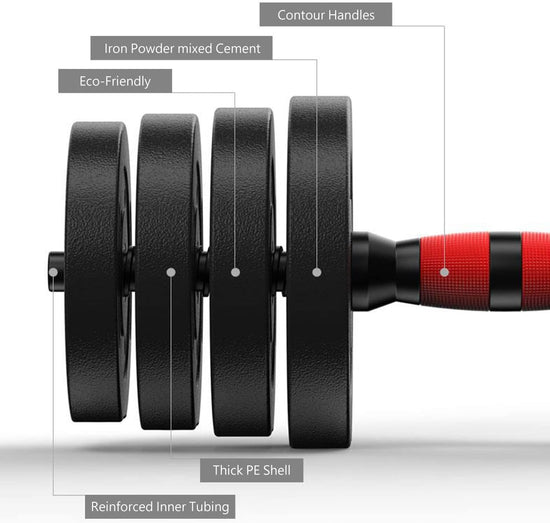 Meteor Essential Barbell Set - Entry Level Dumbbell Set Home Gym Dumbbell Weightlifting Weight Plates Dumbbell Barbell
