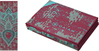 Yoga Mat - Folding Travel Fitness & Exercise Mat - Foldable Yoga Mat for All Types of Yoga, Pilates & Floor Workouts (68"L X 24"W X 2Mm Thick)