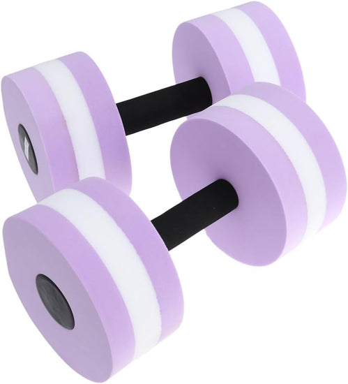 Water Dumbbells, 2Pc Water Aquatic Dumbells Exercise Foam Dumbbell Pool Resistance Aquatic Dumbbell EVA Yoga Barbell Exercise Fitness Equipment Exercises Equipment for Weight Loss