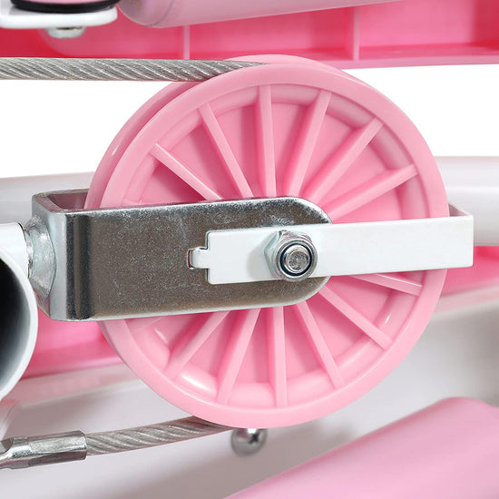 Exercise Stepping Machine, Portable Mini Stair Stepper for Home, Desk or Office Workouts in Pink