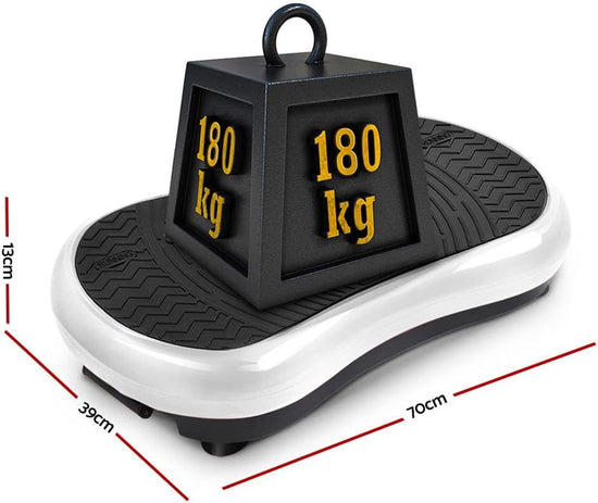 Vibration Machine, 99 Speed Foot Massager Vibrations Platform Machines Plate Exercise Weight Loss Fitness Home Gym Body Workout, with Resistance Bands and Remote Control