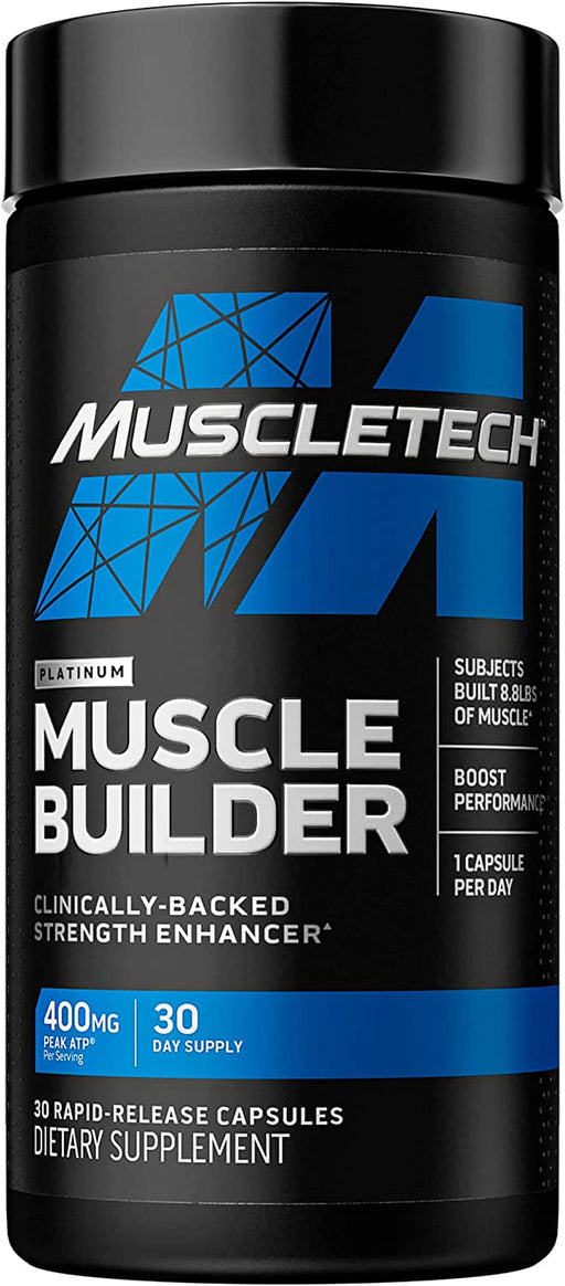 Muscle Builder, Muscle Building, Strength Boosting Pill with PEAK ATP, 30 Rapid Release Caps
