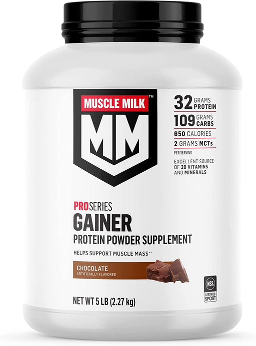 Gainer Protein Powder, Chocolate, 32G Protein, 5 Pound
